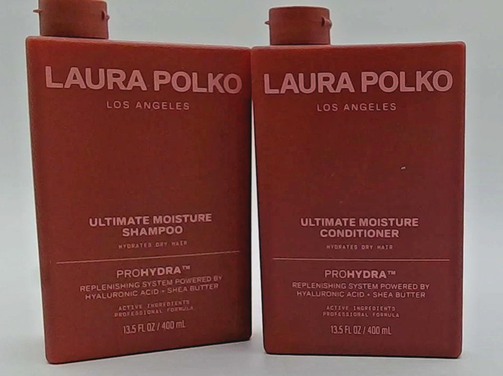 NEW Laura Polko Ultimate Moisture Shampoo (13.5 oz)/Conditioner (13.5 oz) Set